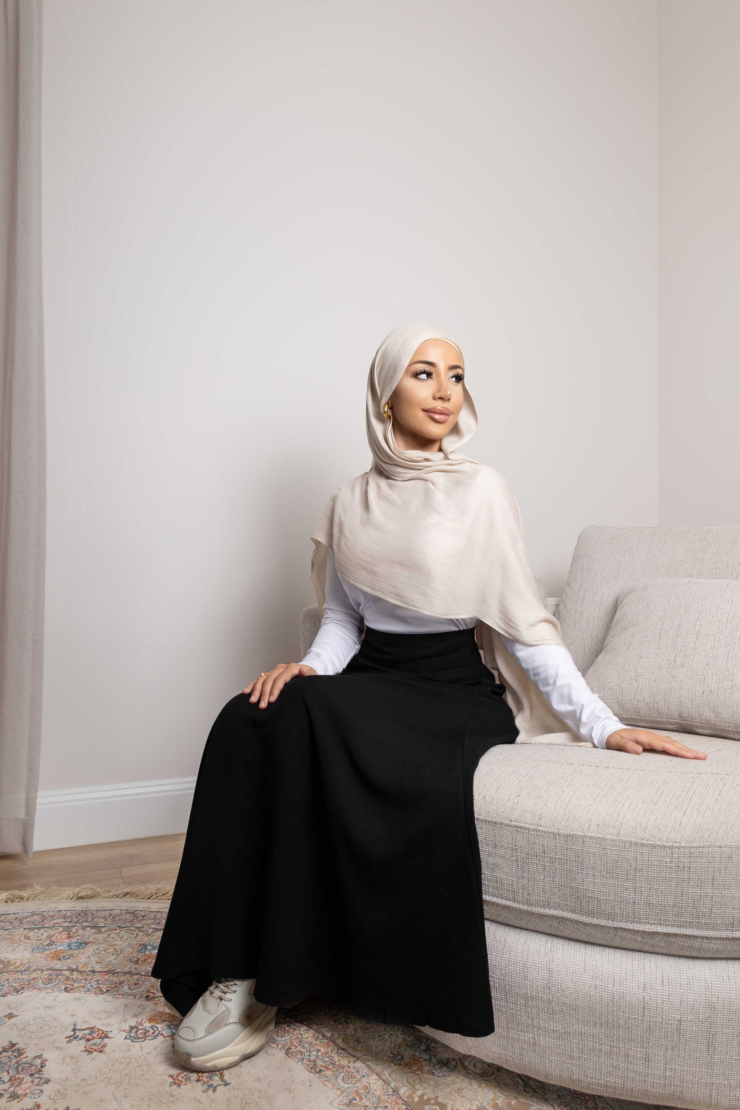 Wendy Linen Black Skirt
