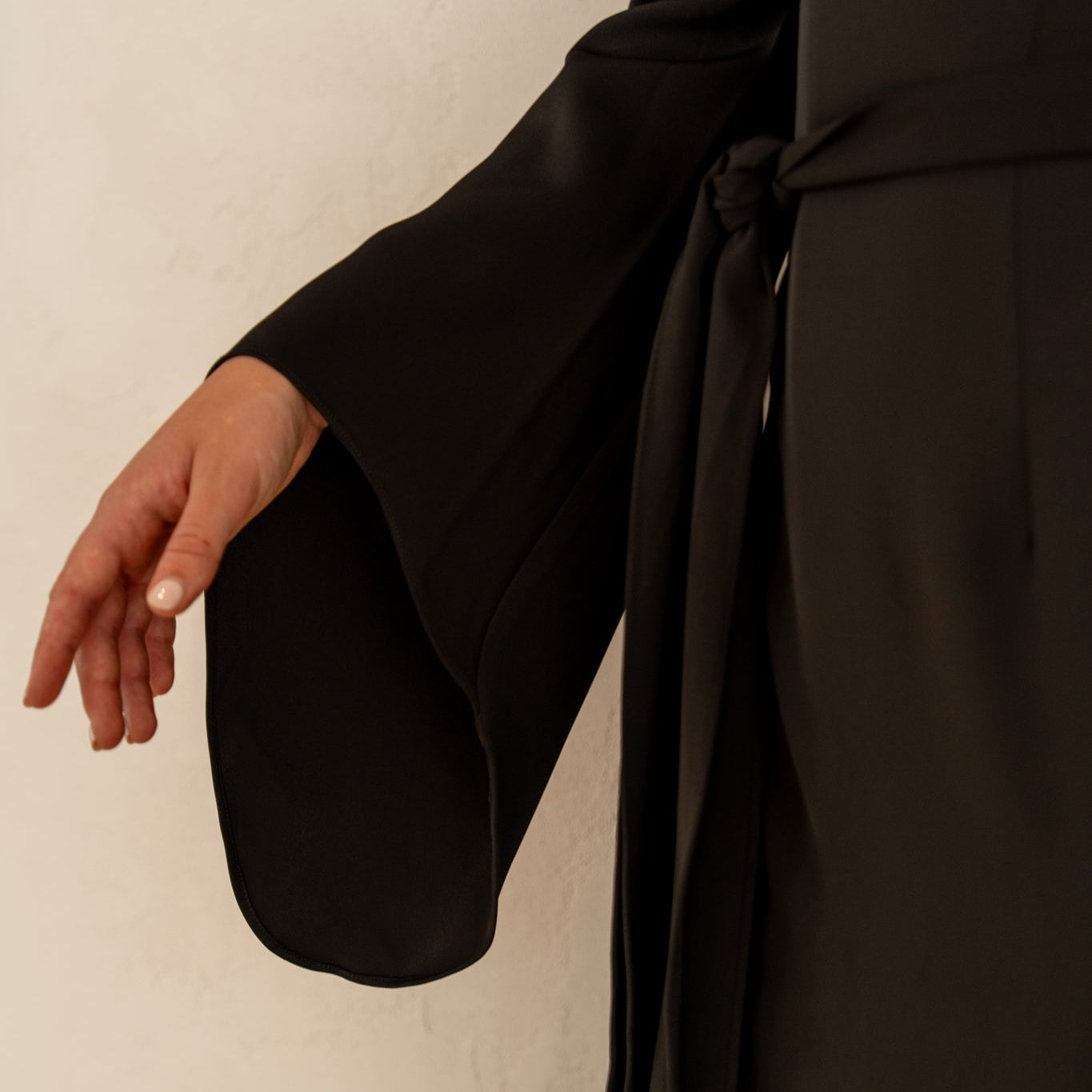Bell Wrap Dress (Black)