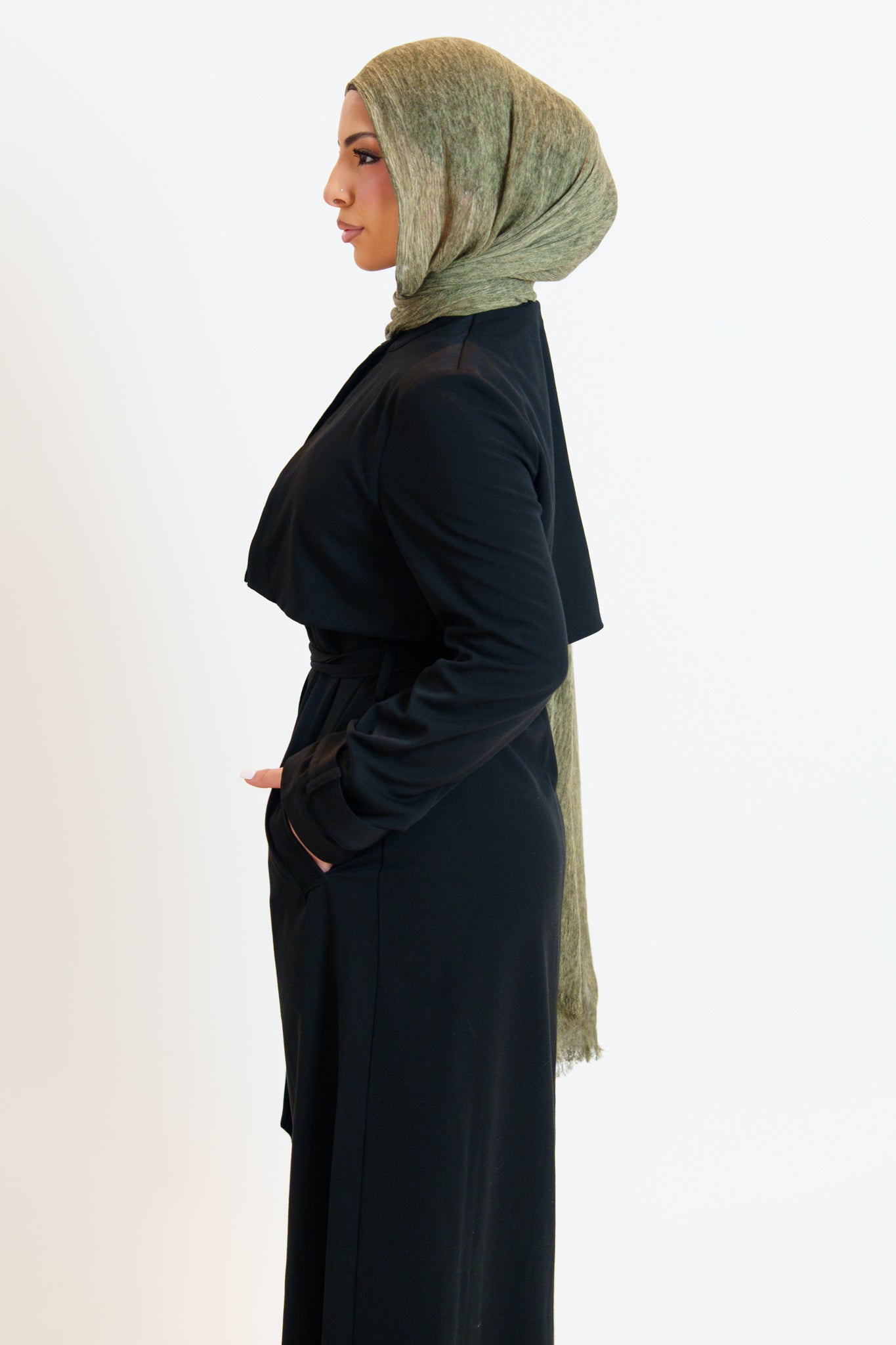 Bella Trench Dress/Black