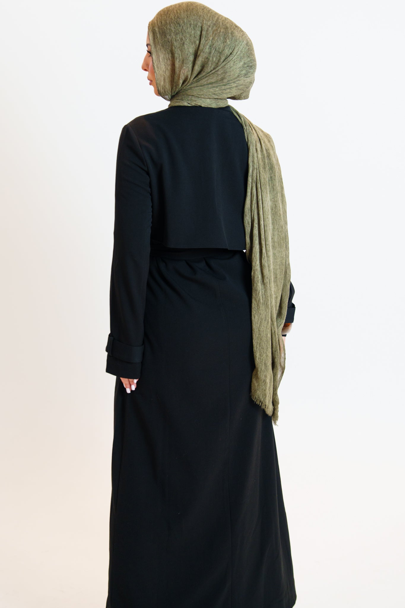 Bella Trench Dress/Black